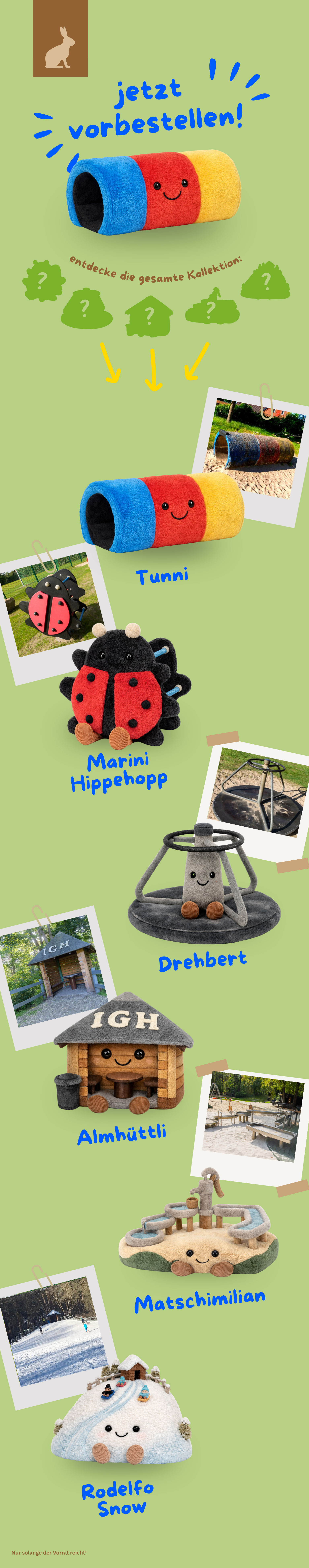 Hasenhöhle Plüschies Kuscheltiere